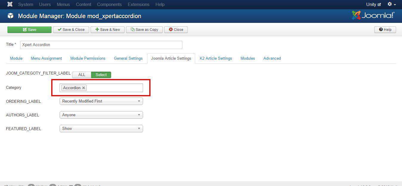 Xpert Accordion Option