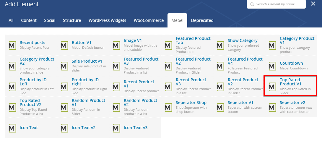 Top Rated Product V1