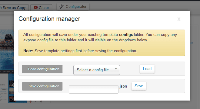 Configuration Box