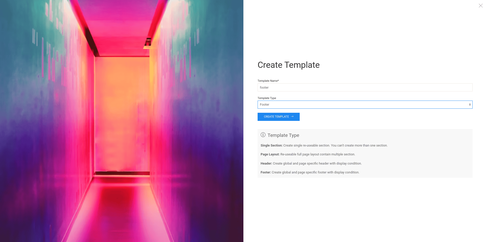 footer template