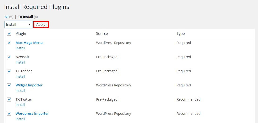 Plugins Installation