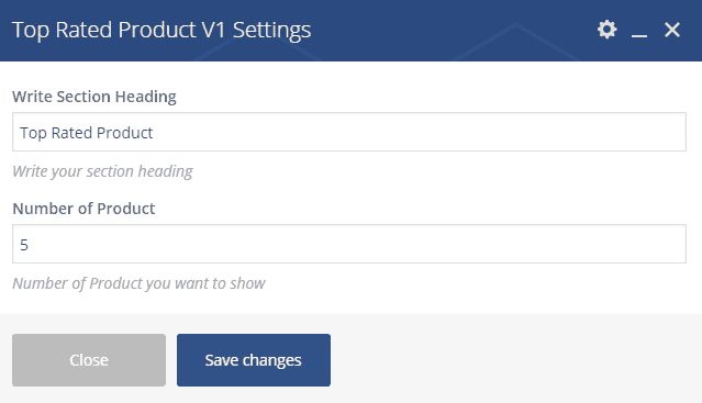 Top Rated Product V1
