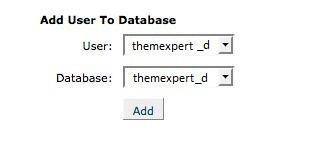 Assign user to database