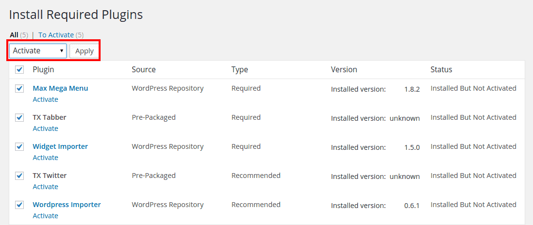 Plugins Installation