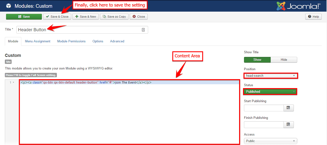 Join The Event Button