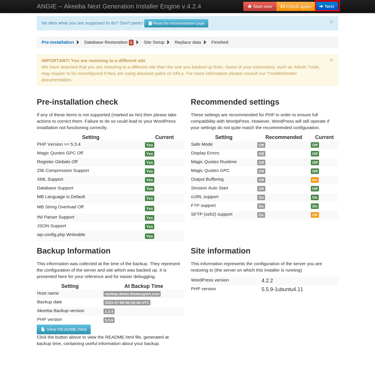 Quickstart Installation