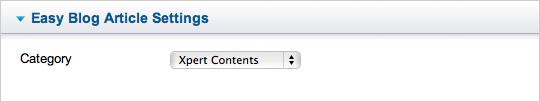 Easy Blog Settings