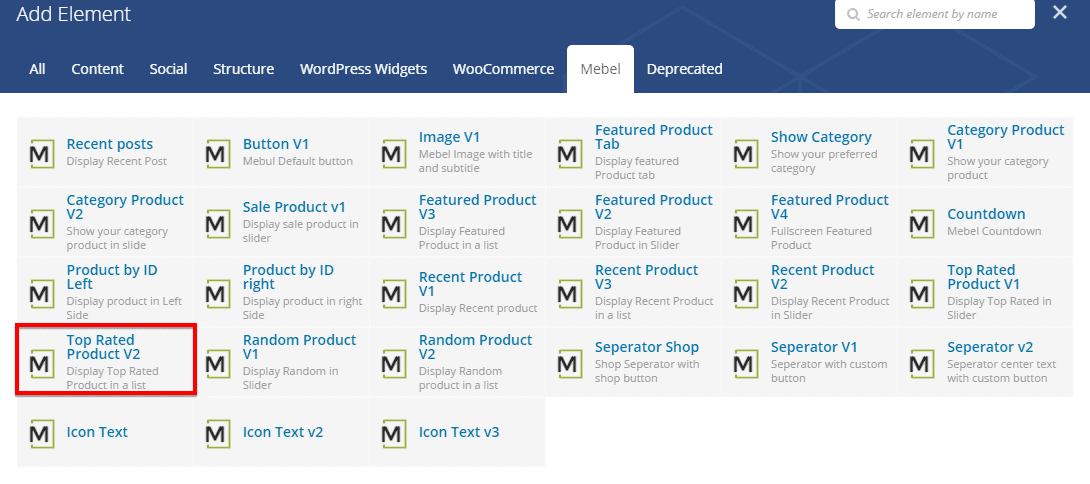 Top Rated Product V2