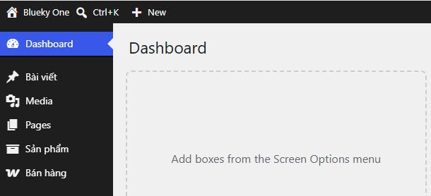 The main tool groups on the Blueky One navigation bar.