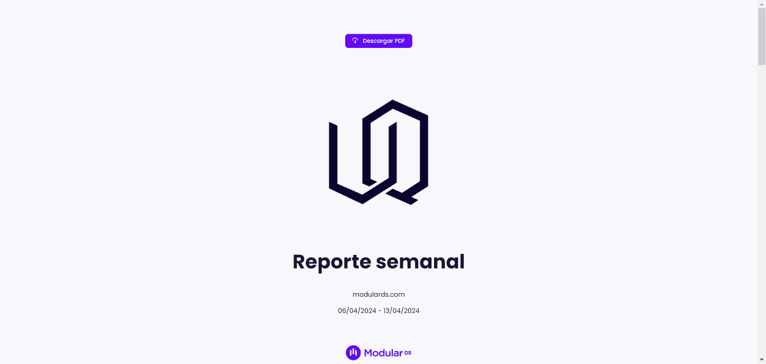 Reporte semanal