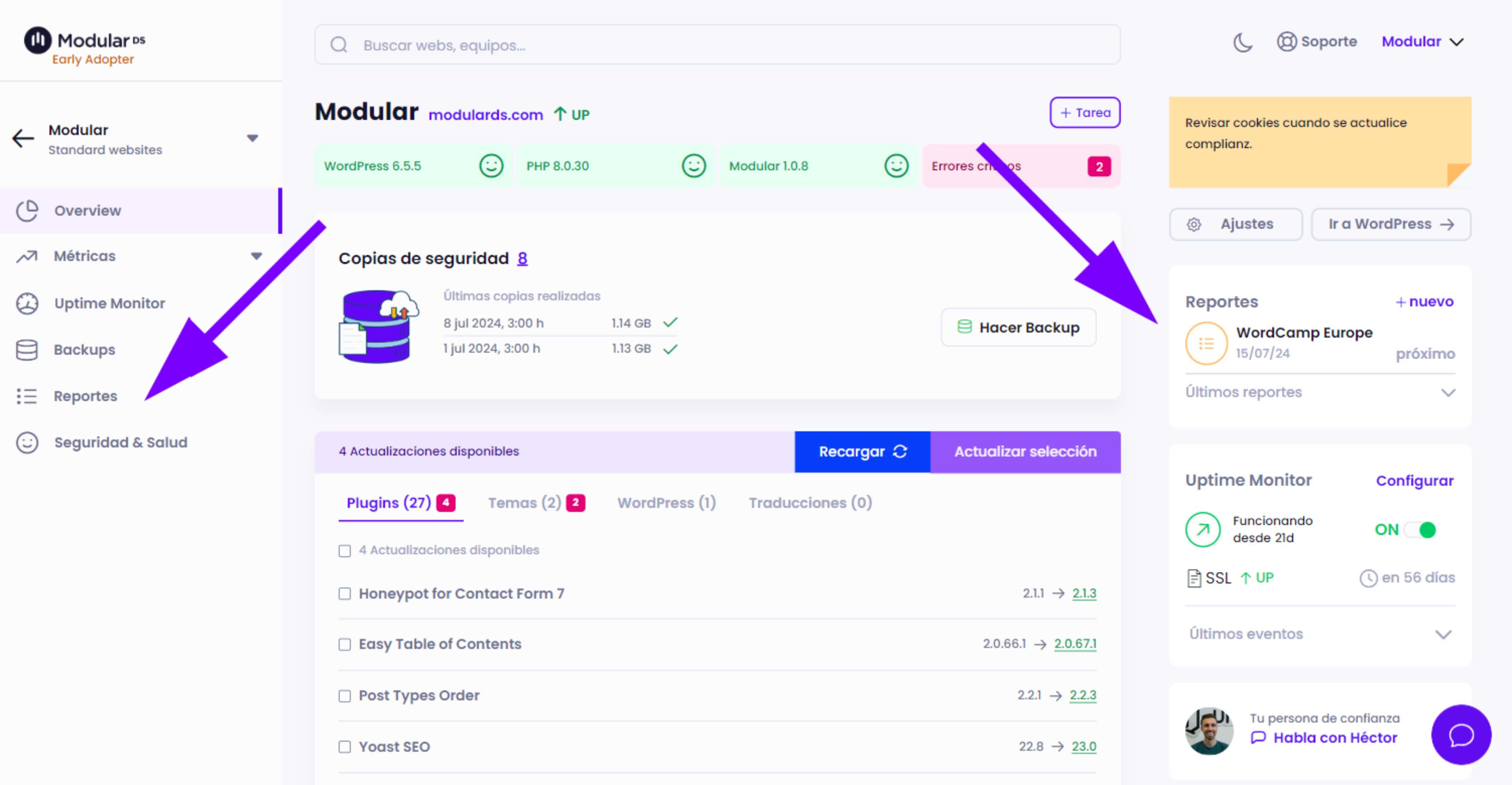 Overview web Modular