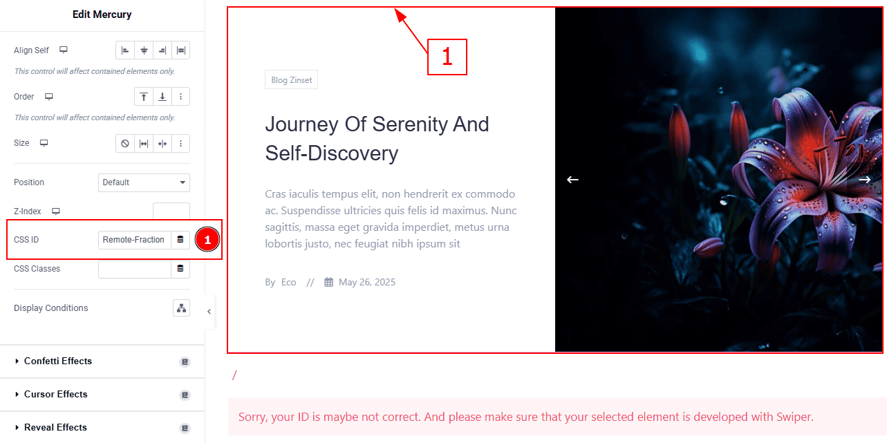 Set css for the slider.png