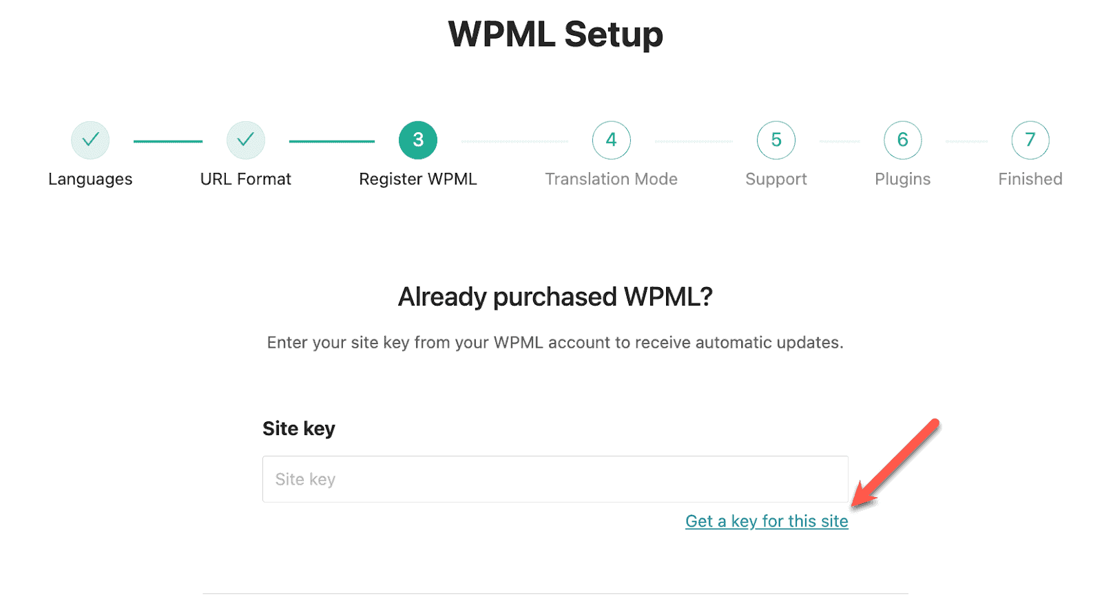 WPML setup