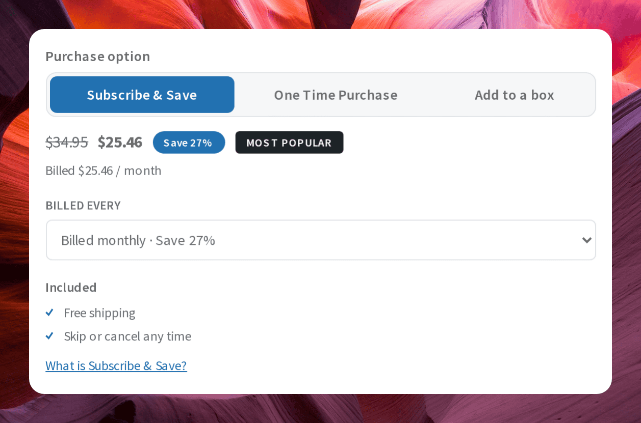 Screenshot of the Button row layout